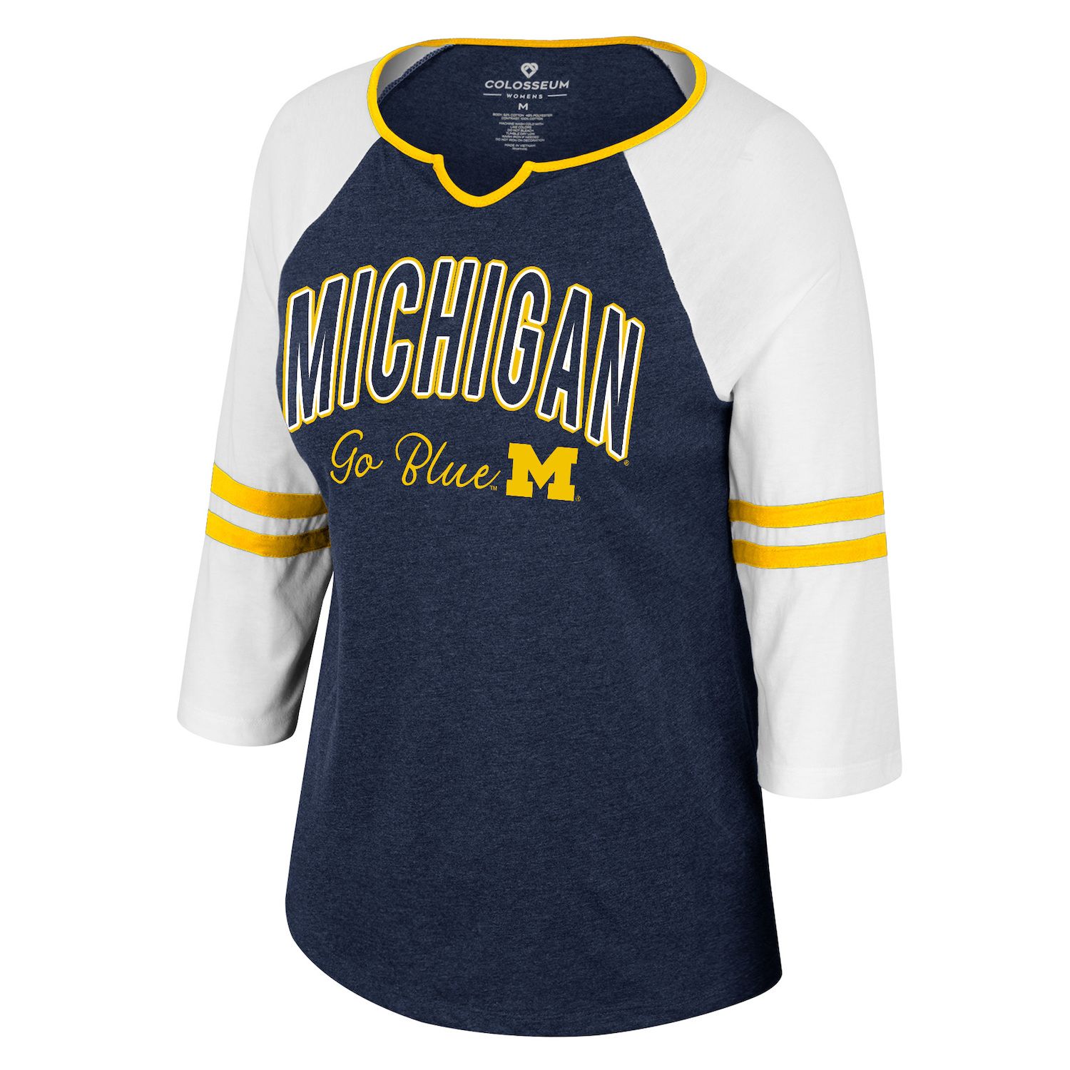 Tee-shirt Victoria's Secret PINK Michigan Wolverines - Lace Up - Manches Longues - Taille Plus NWT