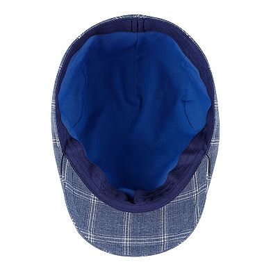 Men's Dockers Plaid Flat Dome Top Ivy Cap