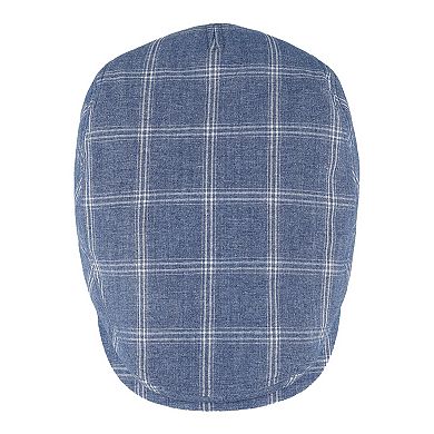 Men's Dockers Plaid Flat Dome Top Ivy Cap