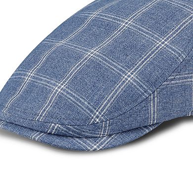 Men's Dockers Plaid Flat Dome Top Ivy Cap