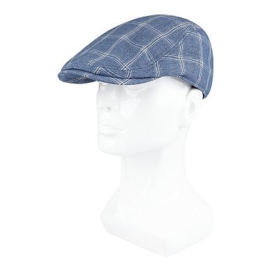 Men's Dockers Plaid Flat Dome Top Ivy Cap