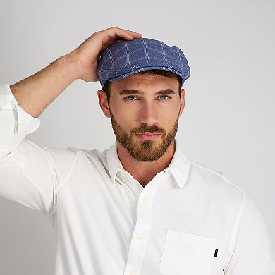 Men's Dockers Plaid Flat Dome Top Ivy Cap