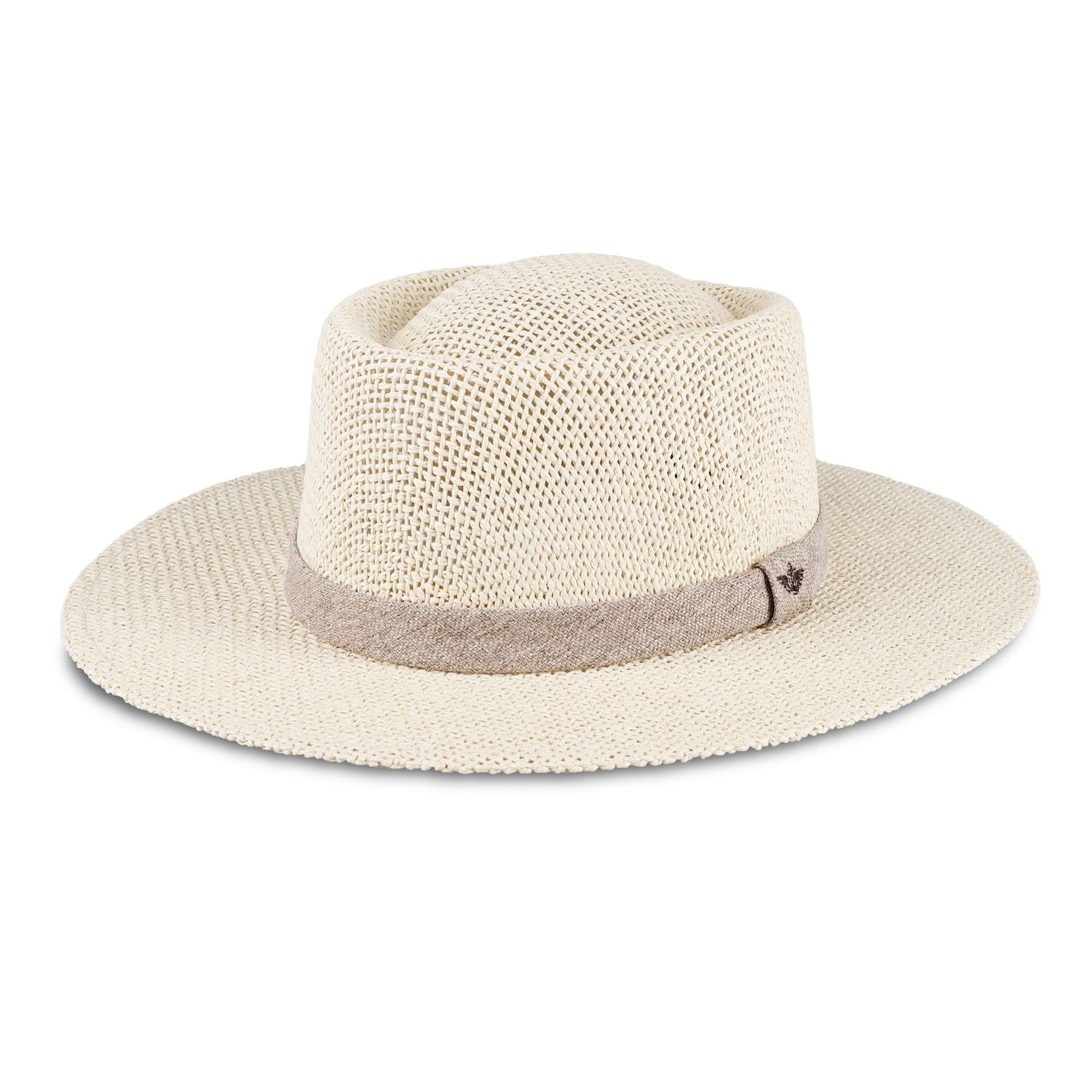 thumbnail image 2 of Dockers Men's Gambler Straw Hat - Wide Brim Panama Style With Anchor Band 2 of 14