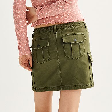 Juniors' SO® Comfortable Cargo Mini Skirt