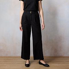 LC Lauren Conrad Leopard Print Black Casual Pants Size 8 - 75% off