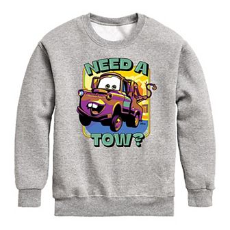 Disney / Pixar’s Cars Boys 8-20 Need A Tow Mater Fleece Sweatshirt