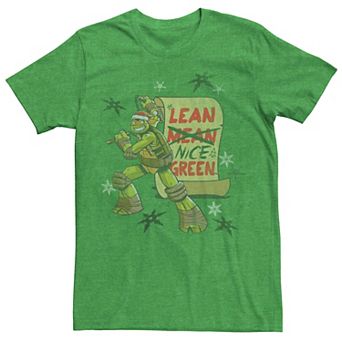 Men's Teenage Mutant Ninja Turtles Michelangelo Lean Nice Green Graphic Tee
