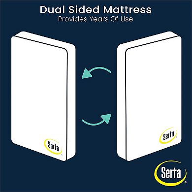 Serta SleepTrue Sparkling Sky Breathable Baby Bed Crib & Toddler Mattress