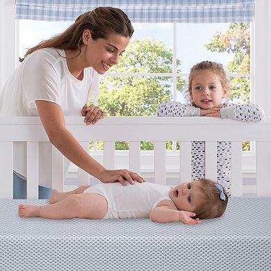 Serta SleepTrue Sparkling Sky Breathable Baby Bed Crib & Toddler Mattress