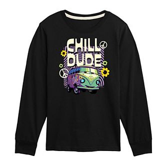 Disney / Pixar’s Cars Boys 8-20 Filmore Chill Dude Long Sleeve Graphic Tee