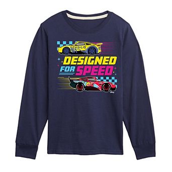 Disney / Pixar’s Cars Boys 8-20 Designed For Speed Long Sleeve Graphic Tee