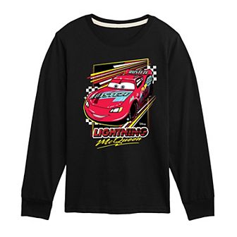 Disney / Pixar’s Cars Boys 8-20 Lightning McQueen Long Sleeve Graphic Tee