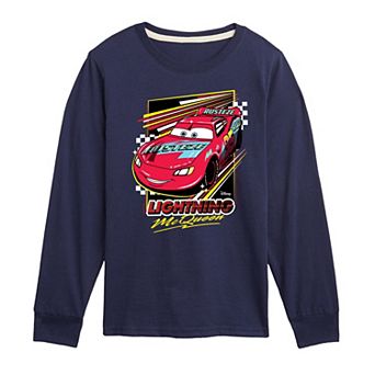 Disney / Pixar’s Cars Boys 8-20 Lightning McQueen Long Sleeve Graphic Tee
