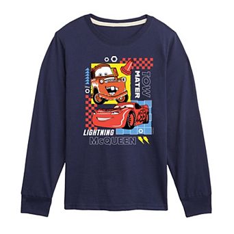 Disney / Pixar’s Cars Boys 8-20 Mater & McQueen Long Sleeve Graphic Tee