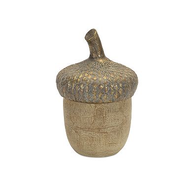 Melrose Decorative Acorn Lid Box Table Décor 2-piece Set