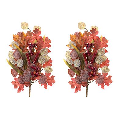 Melrose Mixed Fall Foliage Stem 2-piece Set