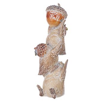 Melrose Harvest Bird Stack Table Décor 2 pc Set