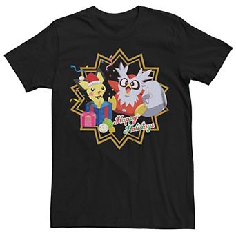 Men's Pokemon Happy Holidays Tee