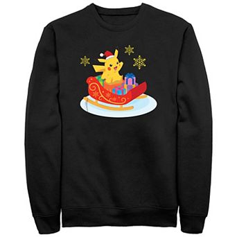 Men's Pokemon Pikachu Christmas Ride Fleece