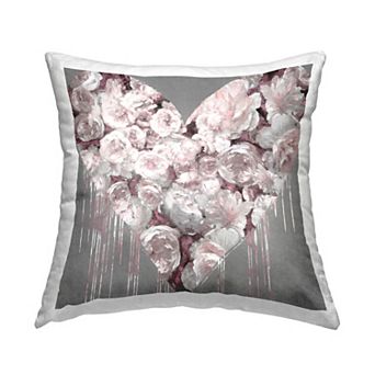 Stupell Home Decor Romantic Pink Roses Urban Drip Throw Pillow