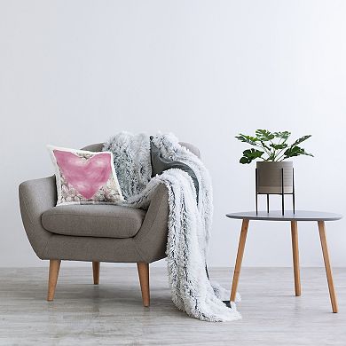 Stupell Home Decor Street Style Pink Heart Roses Throw Pillow