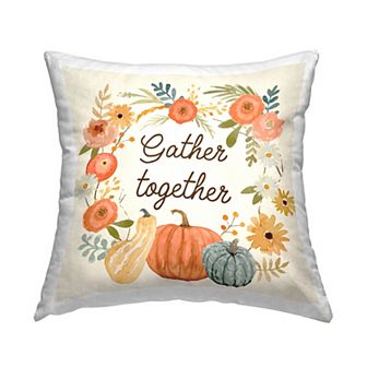 Stupell Home Decor Gather Together Floral Throw Pillow