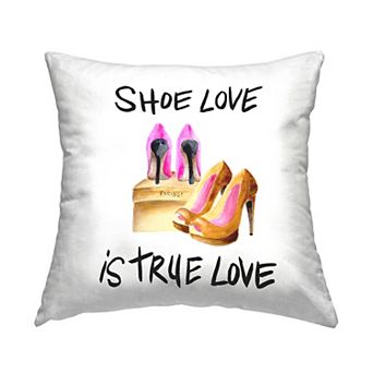 Stupell Home Decor Shoes True Love Heels Throw Pillow