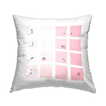 Stupell Home Decor Tropical Pastel Pink Summer Pool Throw Pillow