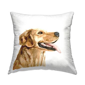 Stupell Home Decor Smiling Labrador Dog Throw Pillow