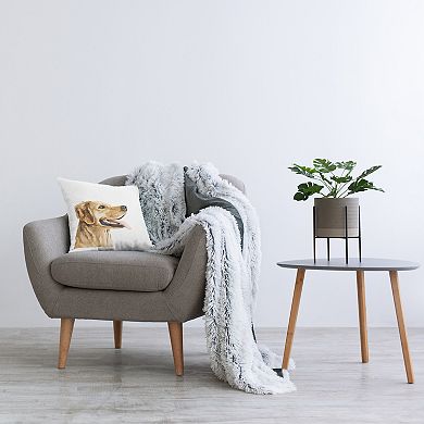 Stupell Home Decor Smiling Labrador Dog Throw Pillow