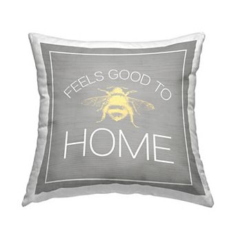 Stupell Home Decor Good To Bee Home Rustic Throw Pillow