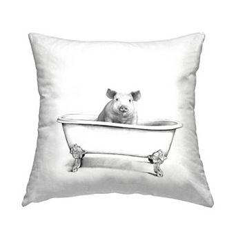 Stupell Home Decor Pig Throw Pillow
