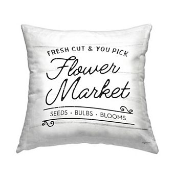 Stupell Home Decor Flower Market Throw Pillow