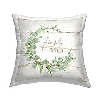Stupell Home Decor "Simply Blessed" Throw Pillow