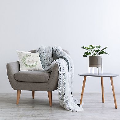 Stupell Home Decor "Simply Blessed" Distressed Throw Pillow