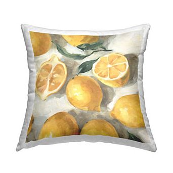 Stupell Home Decor Citrus Lemon Fruits Throw Pillow