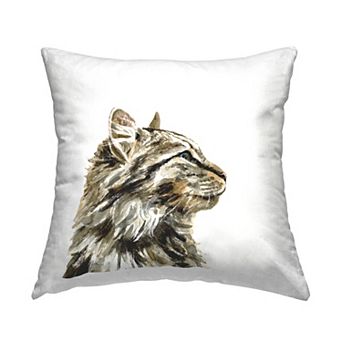Stupell Home Decor Fluffy Tabby Cat Throw Pillow