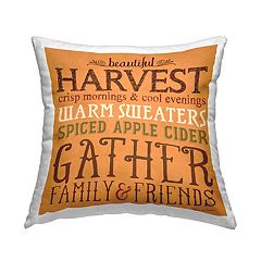 Juvale Set of 4 Thanksgiving Throw Pillow Covers with Seasonal Fall Quotes, 4 Autumn Designs, 17x17 Inches