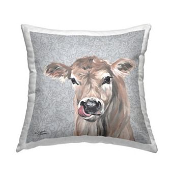 Stupell Home Decor Baby Calf Cow Throw Pillow