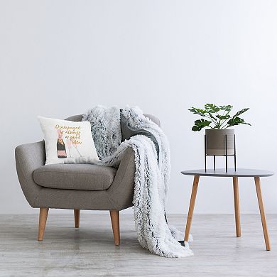 Stupell Home Decor Champagne Always Good Idea Throw Pillow