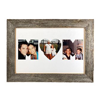 Mother's Series Rustic Farmhouse 8.12" x 12.12" Decorative Wood Collage Picture Frame