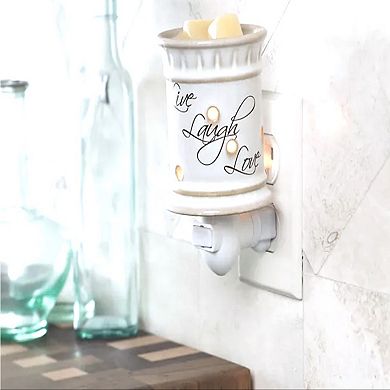 Live Laugh Love Plug in Wax Warmer with 3 Scented Wax Sets