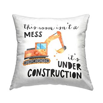 Stupell Home Decor Room Under Construction Throw Pillow