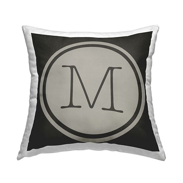 Initial store throw pillow