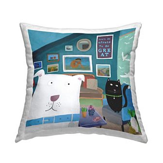 Stupell Home Decor Be Great Inspirational Throw Pillow