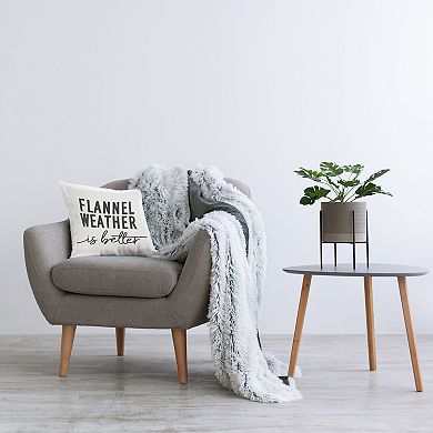 Stupell Home Decor "Flannel Weather Is Better" Throw Pillow
