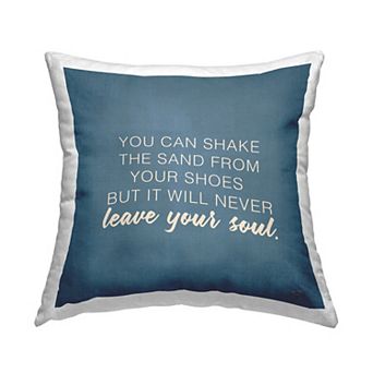 Stupell Home Decor Inspirational Beach Lover Throw Pillow