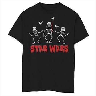 Boys 8-20 Star Wars Vader Troopers Bats & Skeletons Graphic Tee
