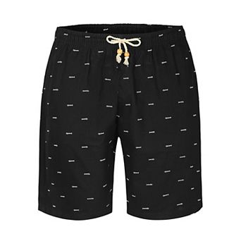 Men's Shorts Drawstring Beach Shorts Summer Elastic Waistband Board Shorts