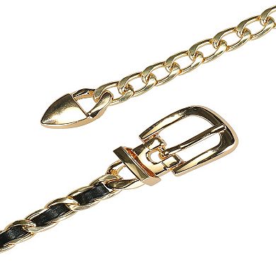 Women's Rhinestone Sparkle Chain Plus Size Waist Belt 26.38-37.40"